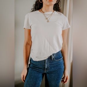 Women’s Soft Tee V-neck White Size M
